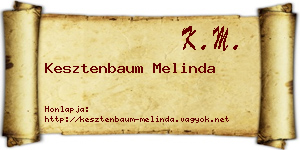 Kesztenbaum Melinda névjegykártya