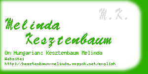 melinda kesztenbaum business card